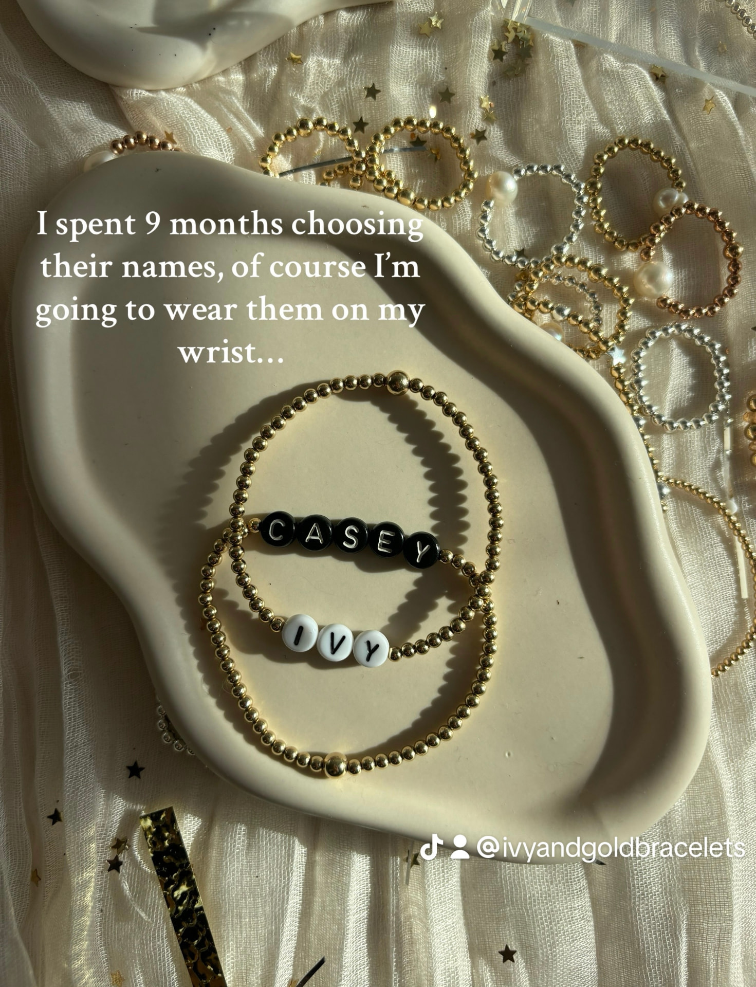 Ivy & Gold handmade jewellery campaign photo